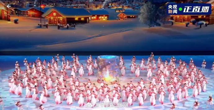 哈尔滨亚冬会开幕式冰灯点亮冰雪盛宴 各国代表