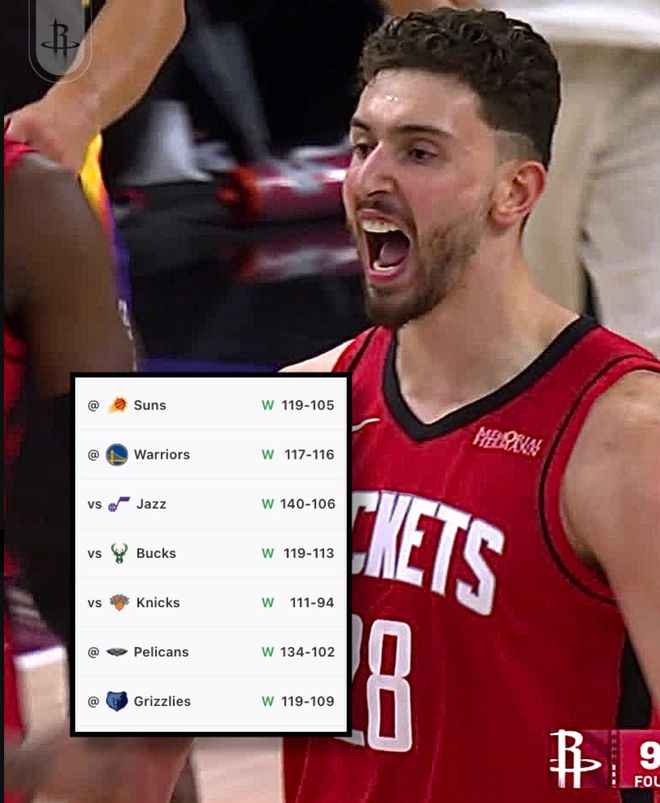 火箭逆转太阳创7连胜纪录 杜兰特VS詹姆斯或成季